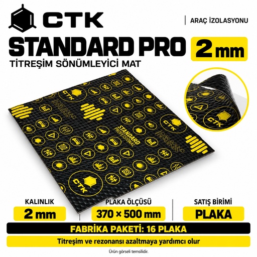 CTK Standard Pro 2 mm — 370 × 500 mm — 16 Levha Paket