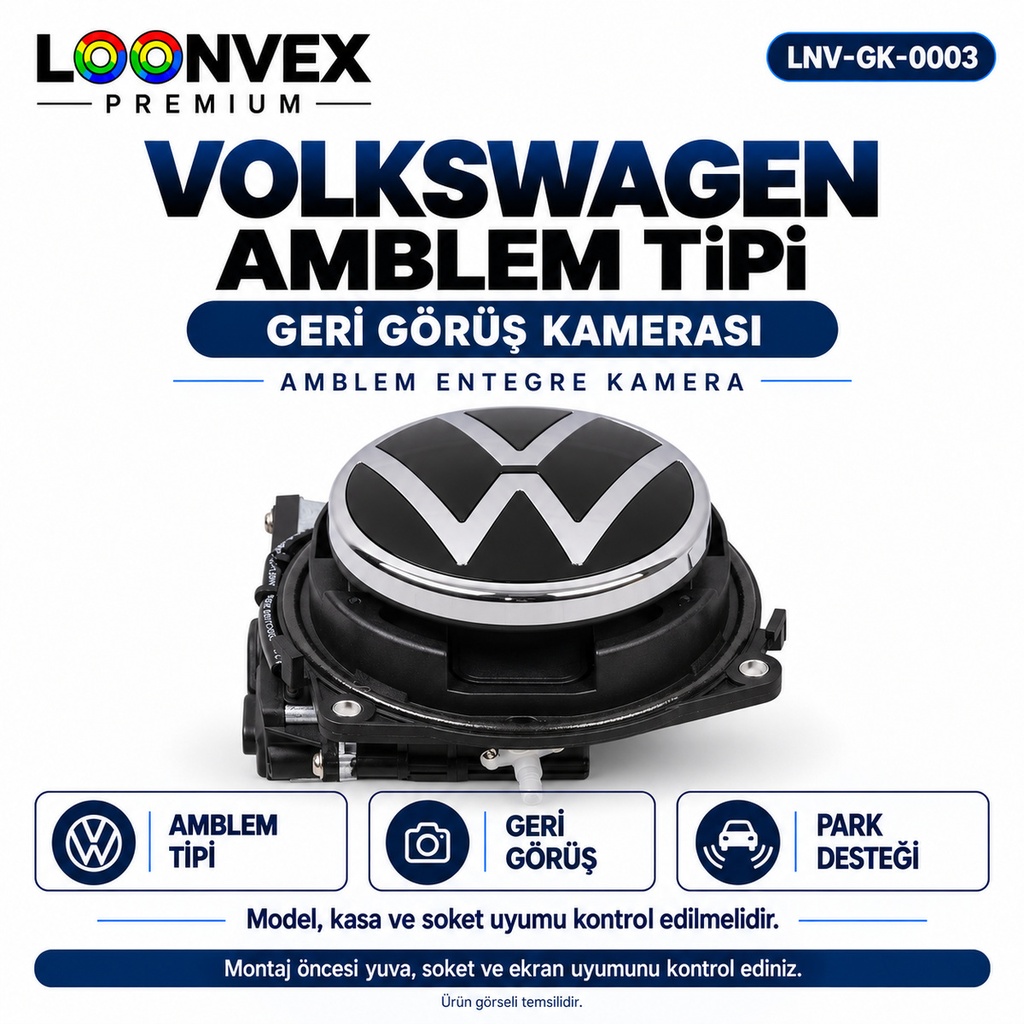 LOONVEX VOLKSWAGEN AMBLEM TİPİ Geri Görüş Kamerası