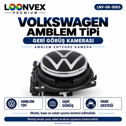 LOONVEX VOLKSWAGEN AMBLEM TİPİ Geri Görüş Kamerası