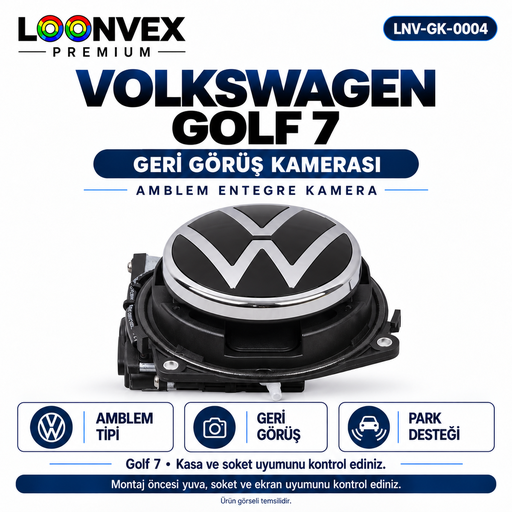 LOONVEX VOLKSWAGEN GOLF 7 Geri Görüş Kamerası