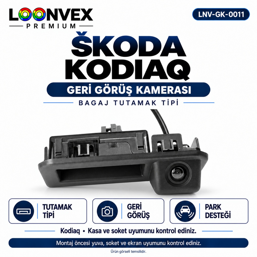 LOONVEX ŠKODA KODIAQ Geri Görüş Kamerası