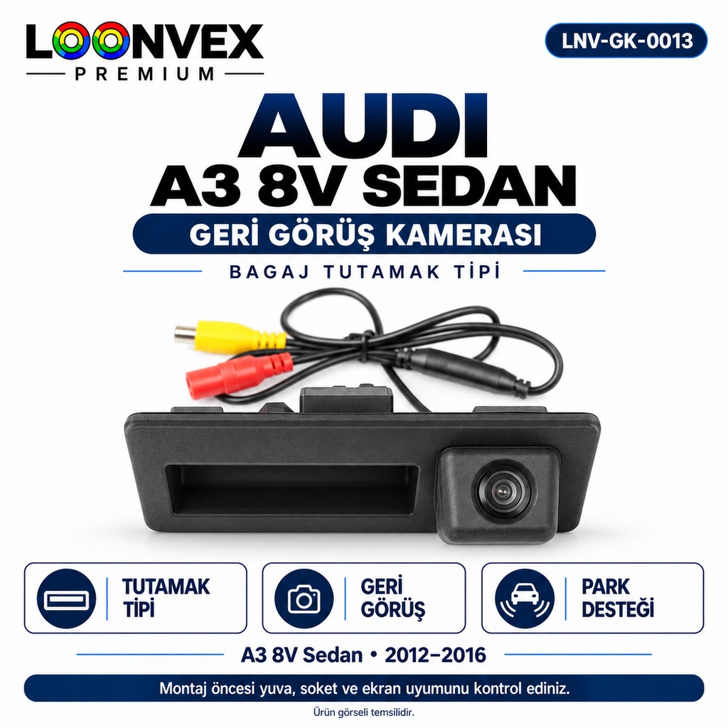 LOONVEX AUDI A3 8V SEDAN Geri Görüş Kamerası