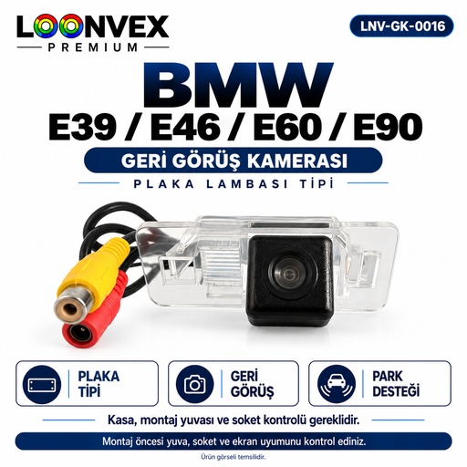 LOONVEX BMW E39 / E46 / E60 / E90 Geri Görüş Kamerası