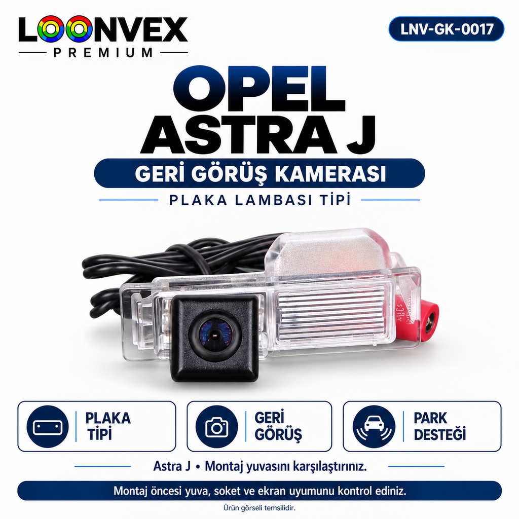 LOONVEX OPEL ASTRA J Geri Görüş Kamerası