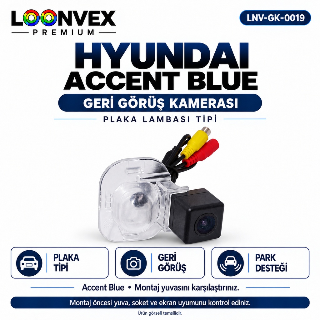 LOONVEX HYUNDAI ACCENT BLUE Geri Görüş Kamerası
