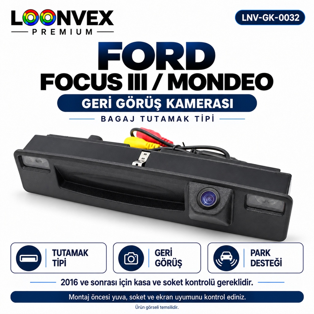 LOONVEX FORD FOCUS III / MONDEO Geri Görüş Kamerası