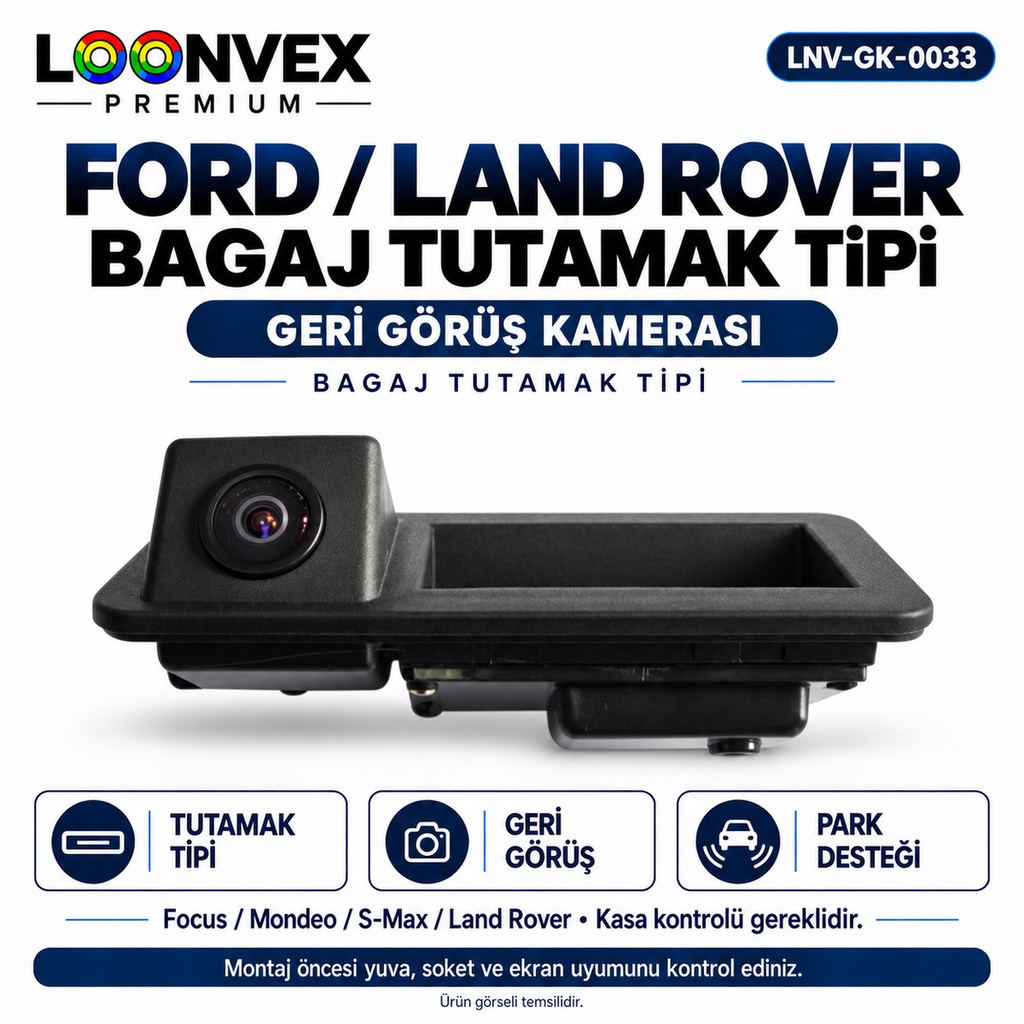 LOONVEX FORD / LAND ROVER BAGAJ TUTAMAK TİPİ Geri Görüş Kamerası