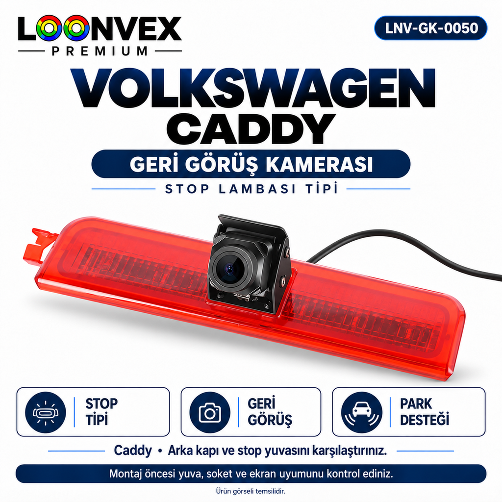 LOONVEX VOLKSWAGEN CADDY Geri Görüş Kamerası