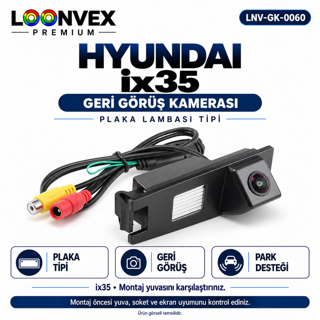 LOONVEX HYUNDAI ix35 Geri Görüş Kamerası