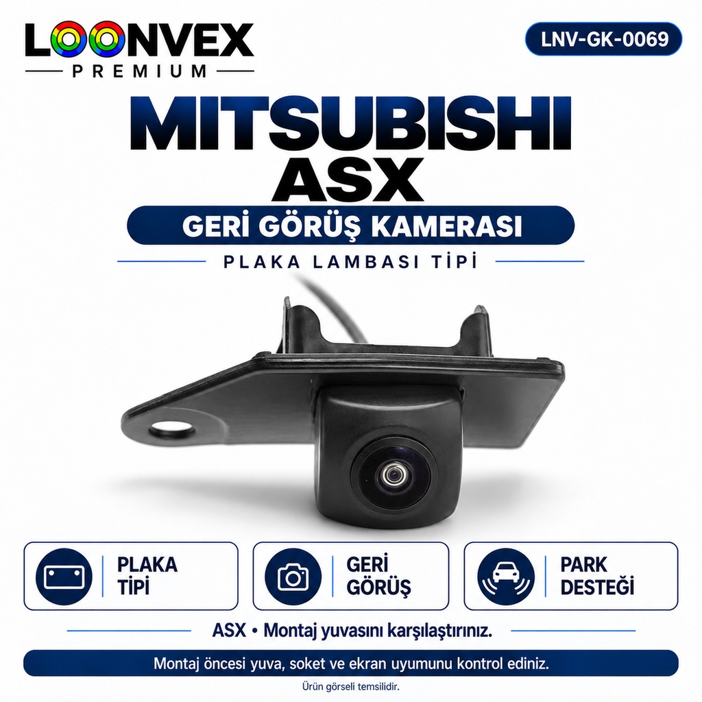 LOONVEX MITSUBISHI ASX Geri Görüş Kamerası