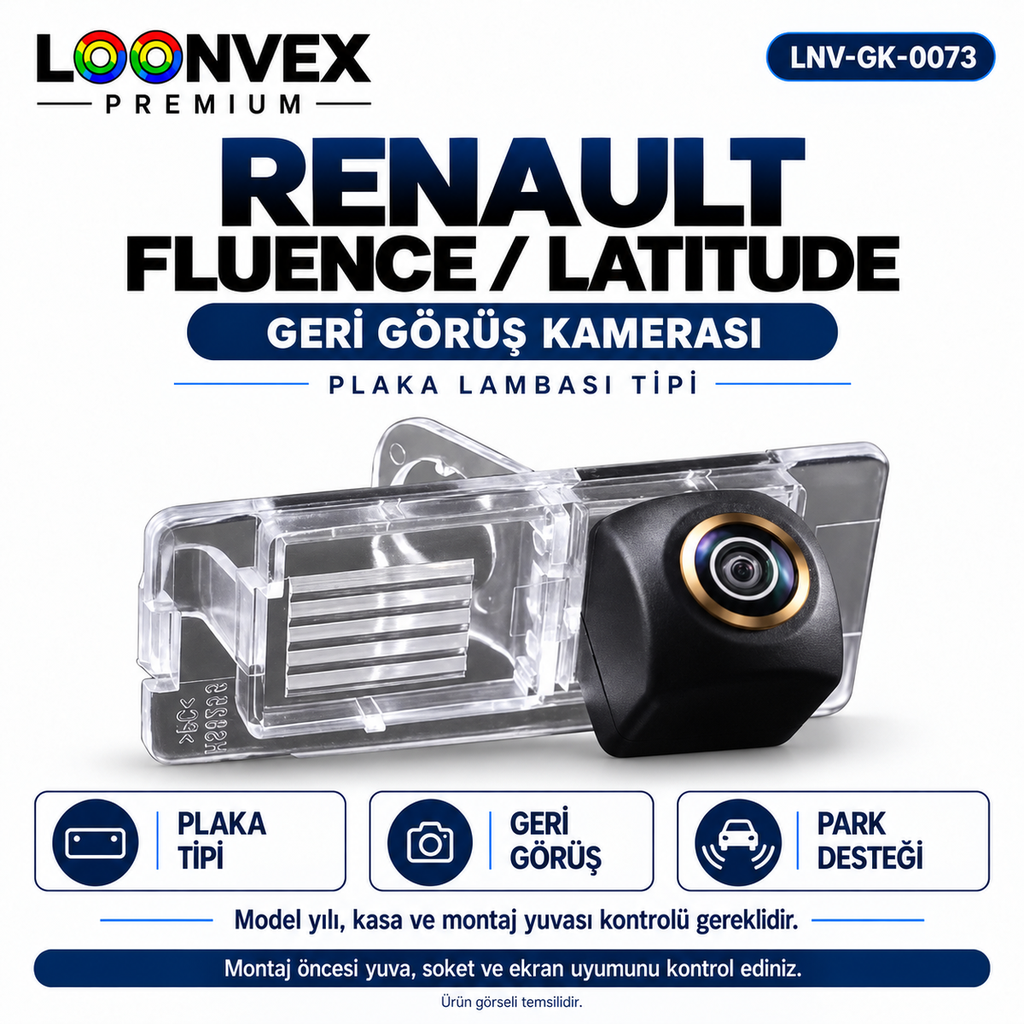 LOONVEX RENAULT FLUENCE / LATITUDE Geri Görüş Kamerası