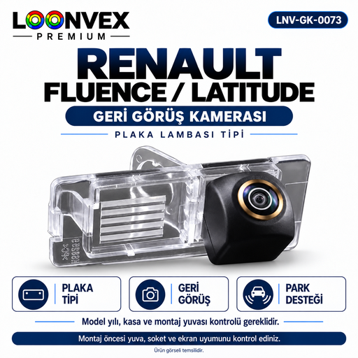 LOONVEX RENAULT FLUENCE / LATITUDE Geri Görüş Kamerası
