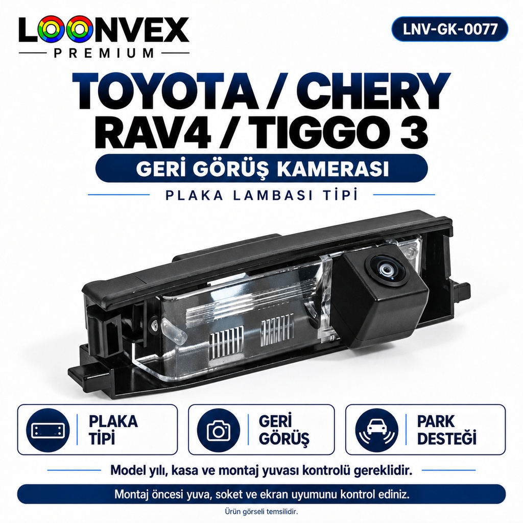 LOONVEX TOYOTA / CHERY RAV4 / TIGGO 3 Geri Görüş Kamerası