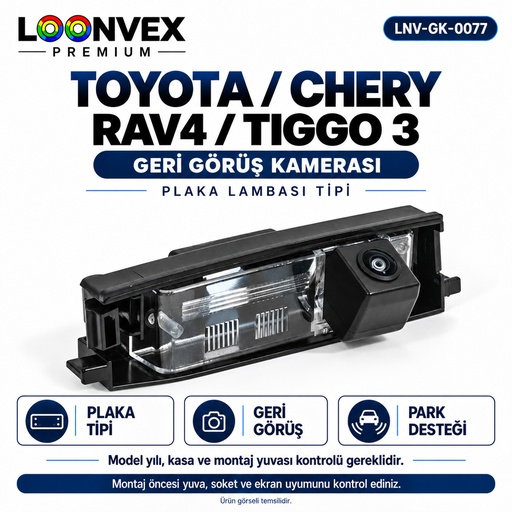 LOONVEX TOYOTA / CHERY RAV4 / TIGGO 3 Geri Görüş Kamerası