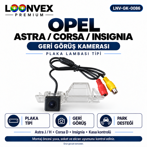 LOONVEX OPEL ASTRA / CORSA / INSIGNIA Geri Görüş Kamerası