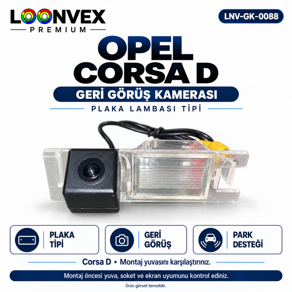 LOONVEX OPEL CORSA D Geri Görüş Kamerası