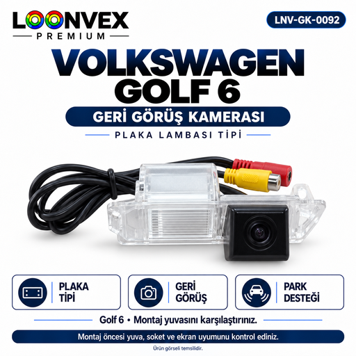 LOONVEX VOLKSWAGEN GOLF 6 Geri Görüş Kamerası