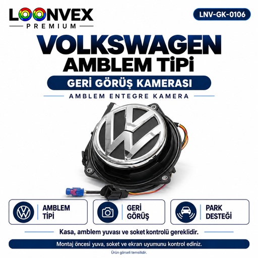 LOONVEX VOLKSWAGEN AMBLEM TİPİ Geri Görüş Kamerası