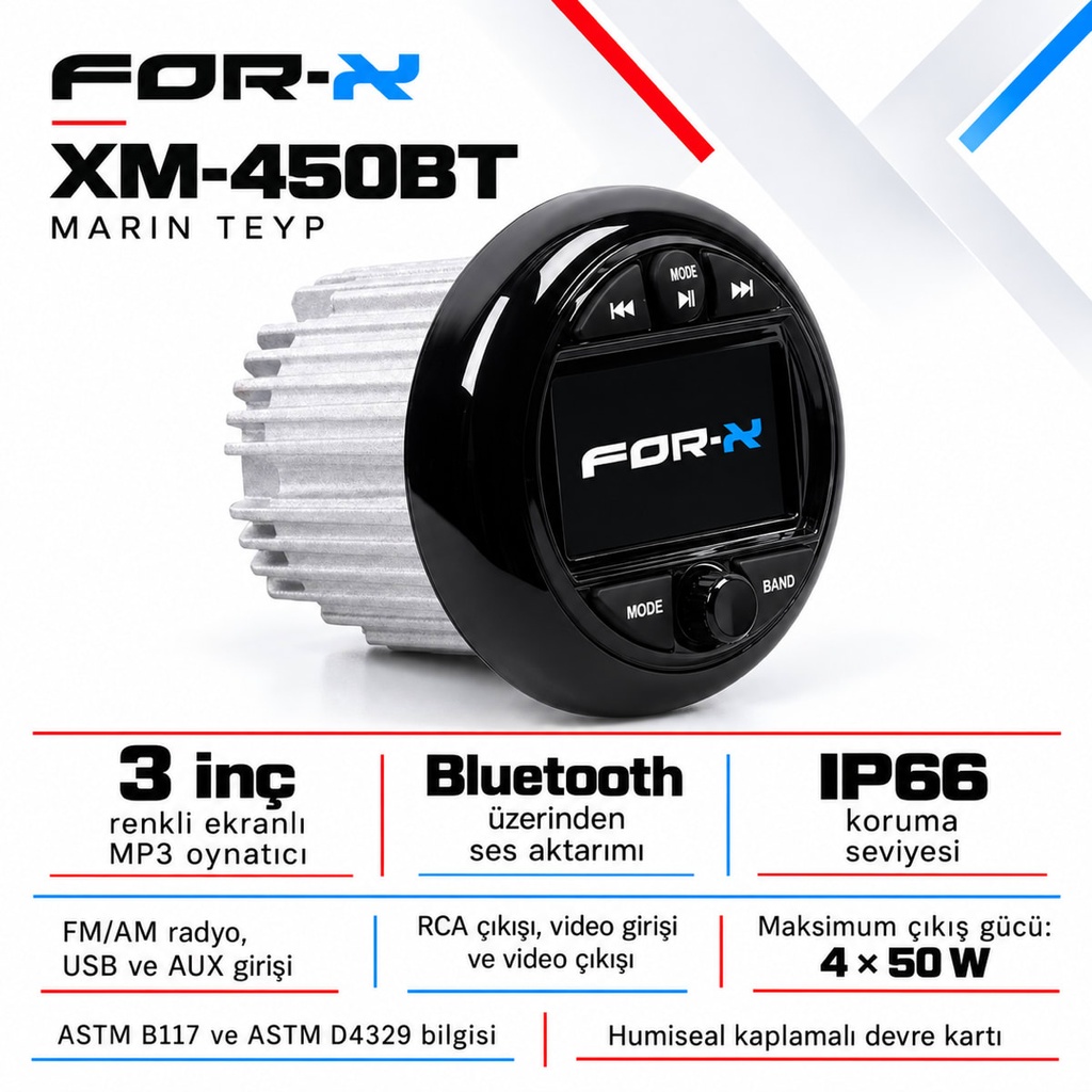 FOR-X XM-450BT Marin Teyp