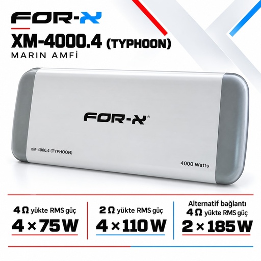 FOR-X XM-4000.4 (TYPHOON) Marin Amfi