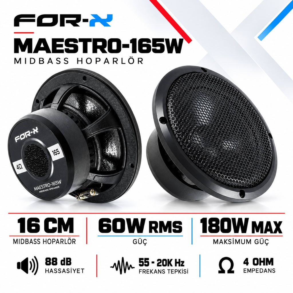 FOR-X MAESTRO-165W Midbass Hoparlör