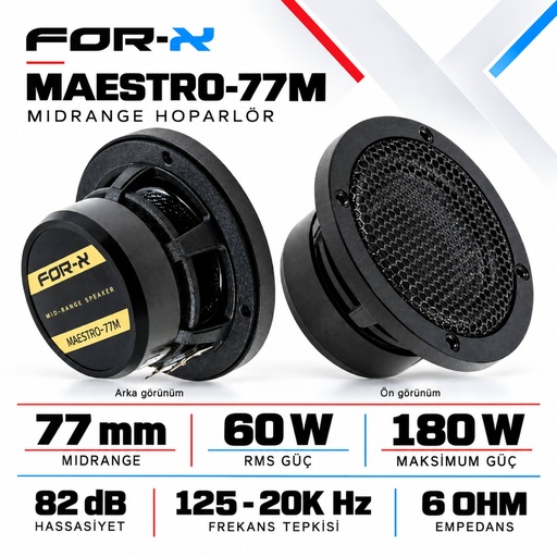 FOR-X MAESTRO-77M Midrange Hoparlör