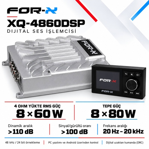 FOR-X XQ-4860DSP Dijital Ses İşlemcisi