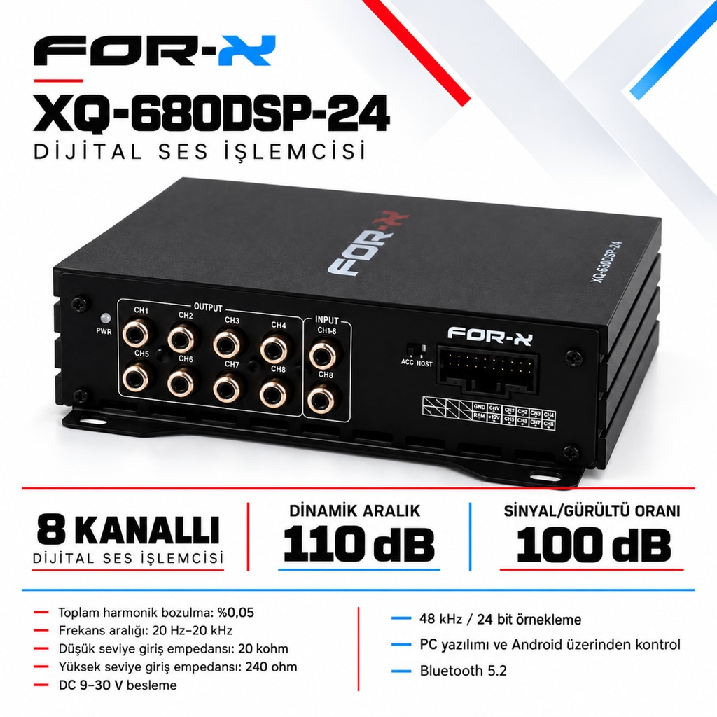 FOR-X XQ-680DSP-24 Dijital Ses İşlemcisi