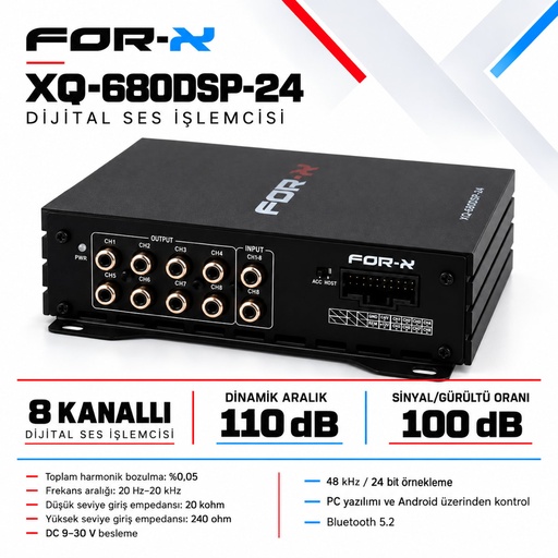 FOR-X XQ-680DSP-24 Dijital Ses İşlemcisi