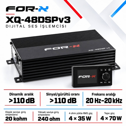 FOR-X XQ-48DSPv3 Dijital Ses İşlemcisi