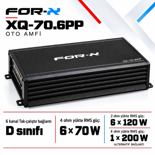 FOR-X XQ-70.6PP Oto Amfi