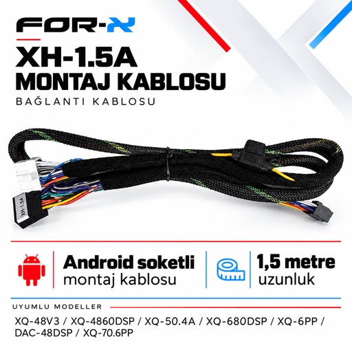 FOR-X XH-1.5A MONTAJ KABLOSU Bağlantı Kablosu