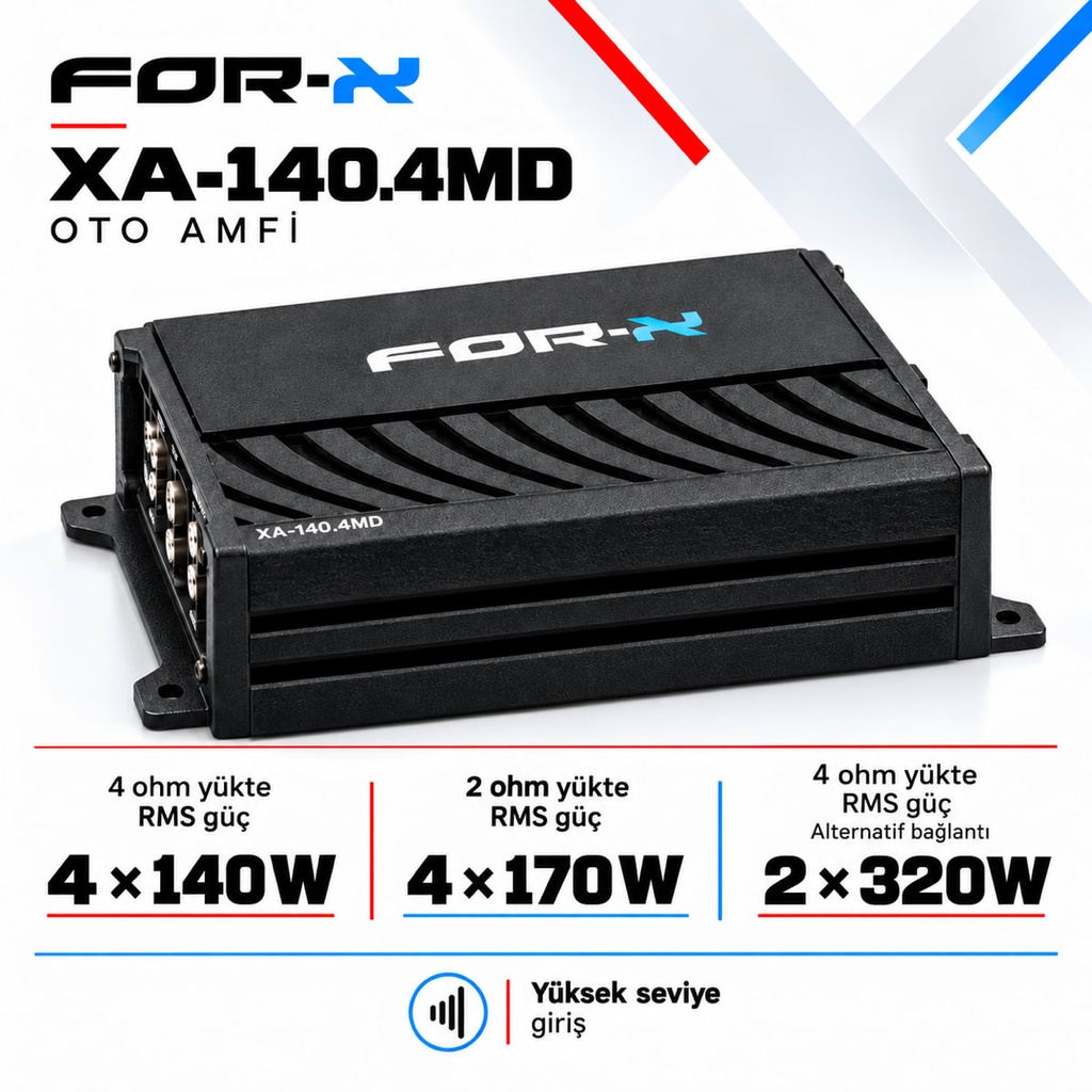 FOR-X XA-140.4MD Oto Amfi