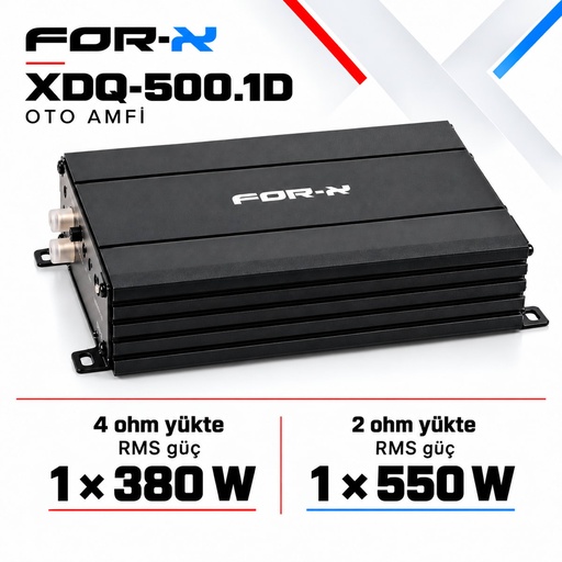 FOR-X XDQ-500.1D Oto Amfi