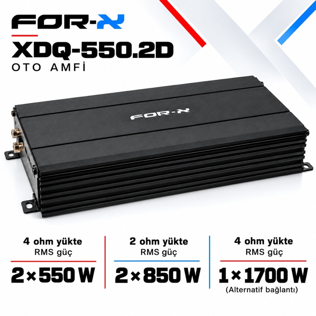 FOR-X XDQ-550.2D Oto Amfi