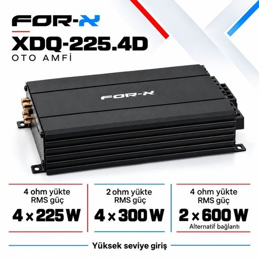 FOR-X XDQ-225.4D Oto Amfi
