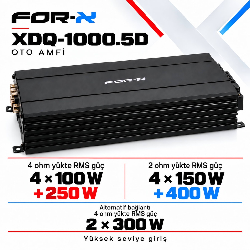 FOR-X XDQ-1000.5D Oto Amfi