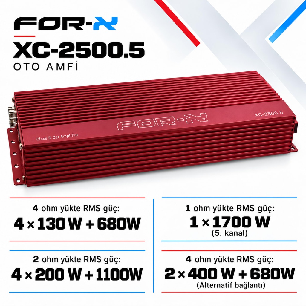 FOR-X XC-2500.5 Oto Amfi