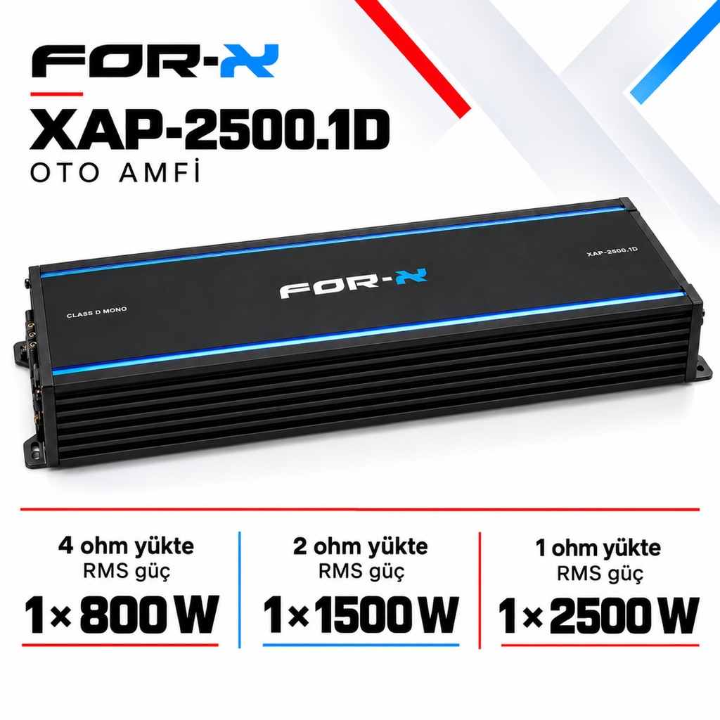FOR-X XAP-2500.1D Oto Amfi
