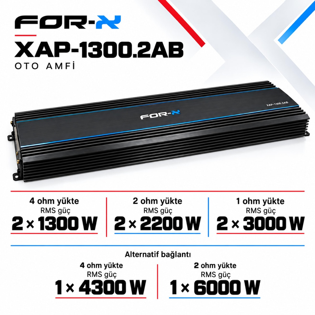 FOR-X XAP-1300.2AB Oto Amfi