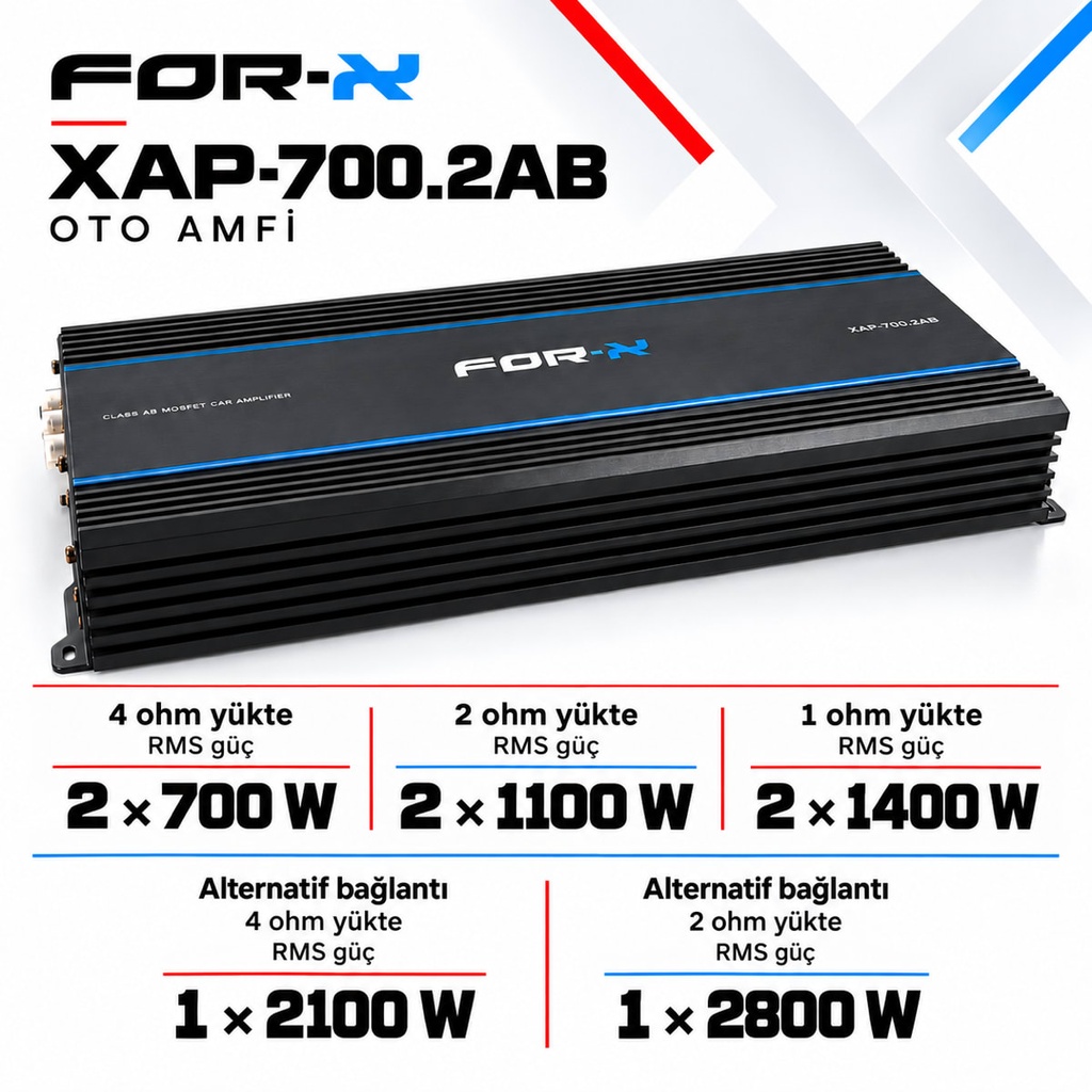 FOR-X XAP-700.2AB Oto Amfi