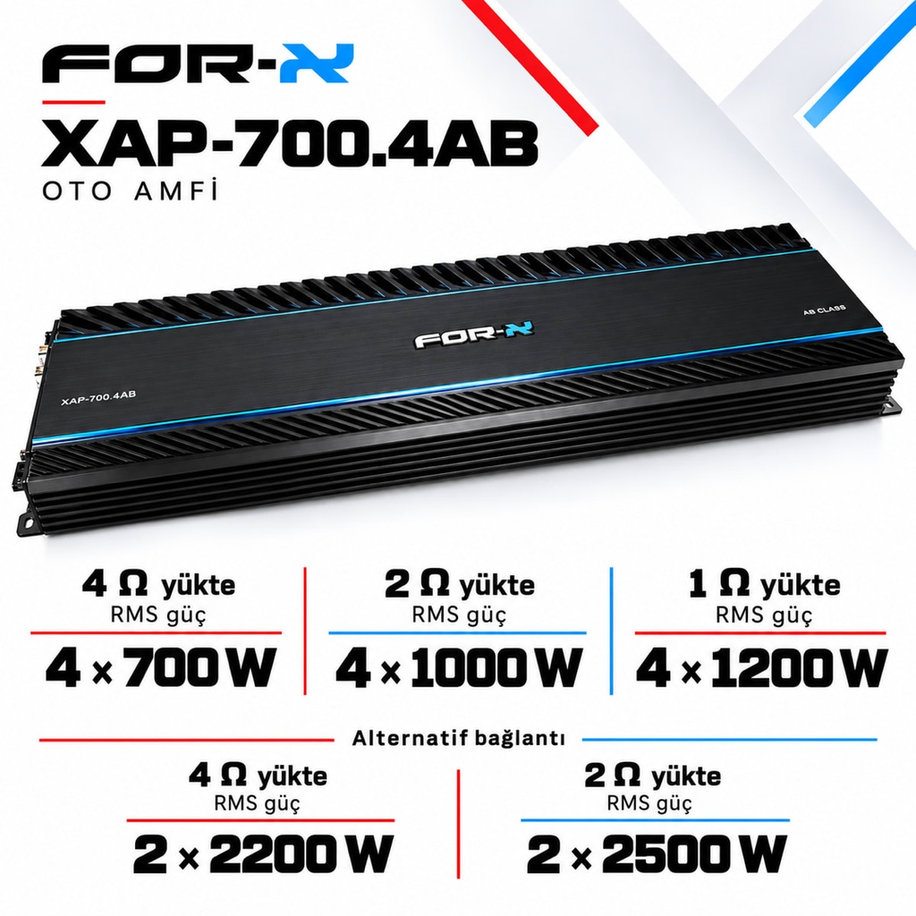 FOR-X XAP-700.4AB Oto Amfi