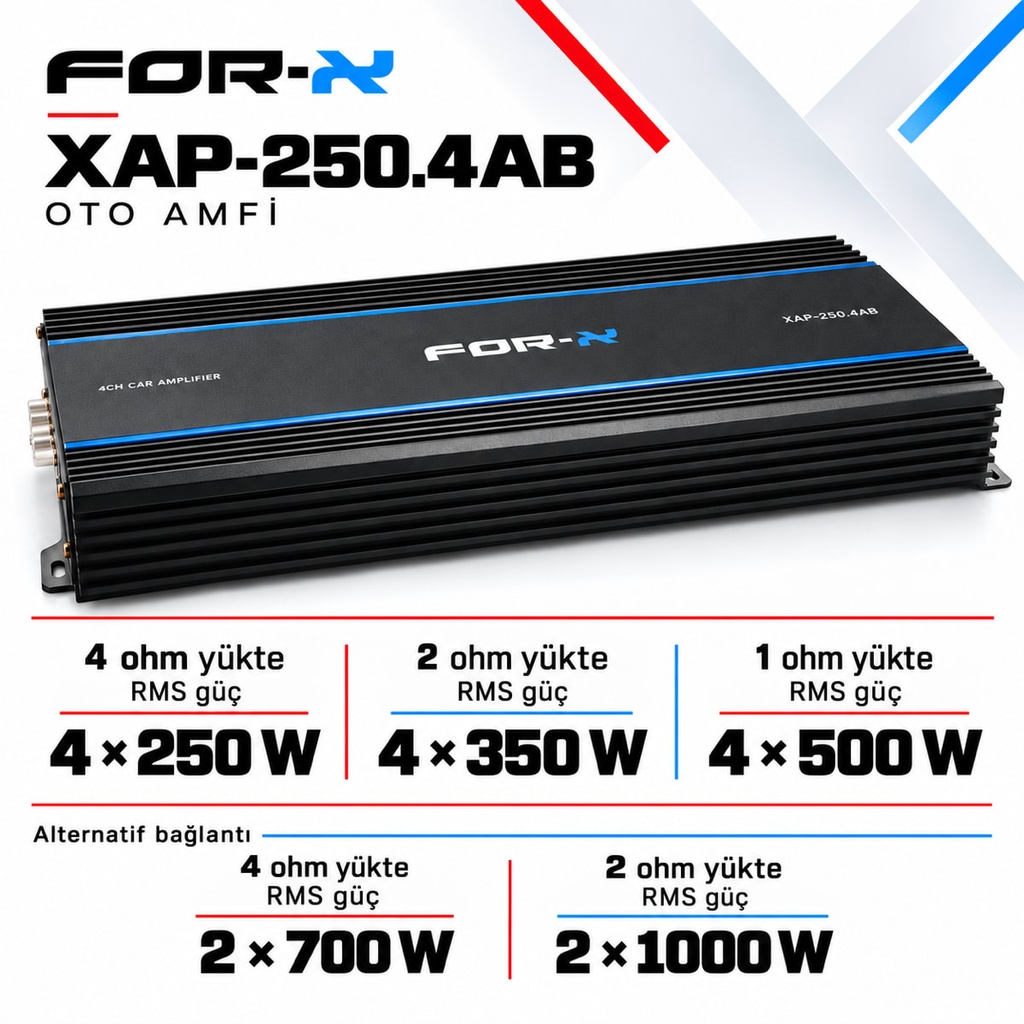 FOR-X XAP-250.4AB Oto Amfi