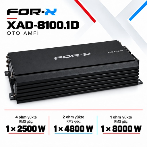 FOR-X XAD-8100.1D Oto Amfi