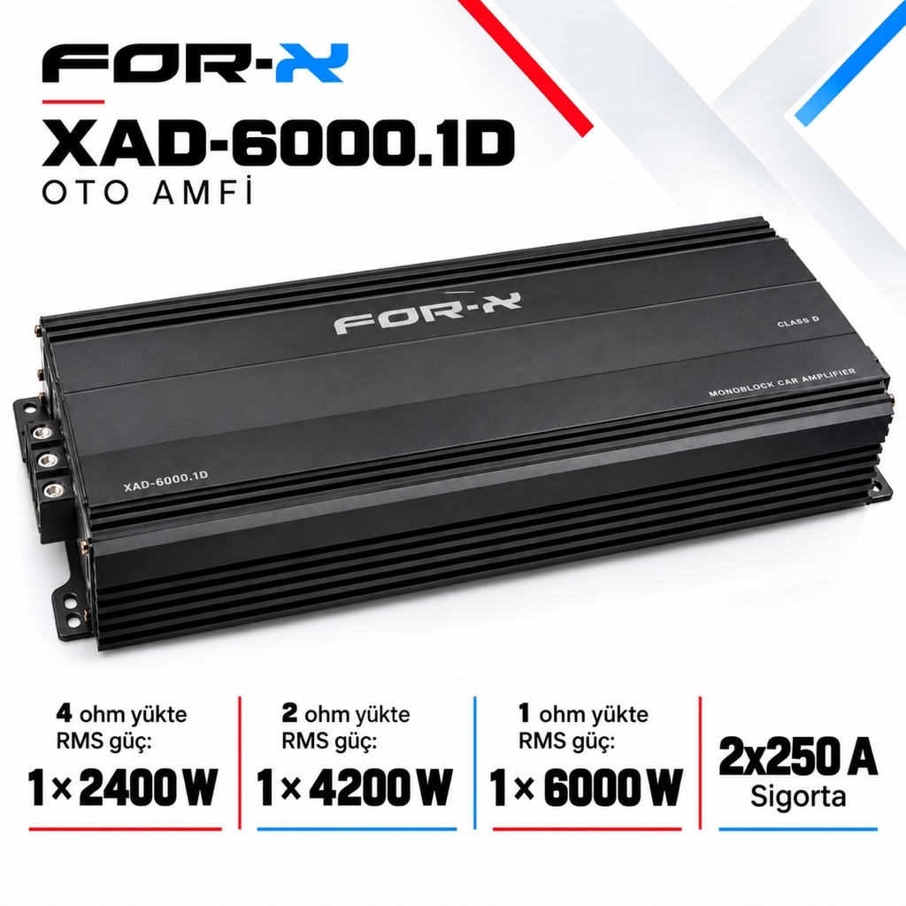 FOR-X XAD-6000.1D Oto Amfi