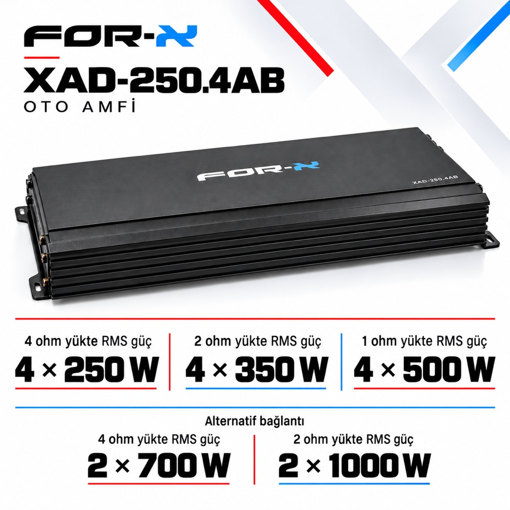 FOR-X XAD-250.4AB Oto Amfi