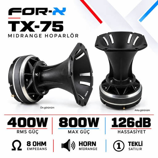 FOR-X TX-75 Midrange Hoparlör