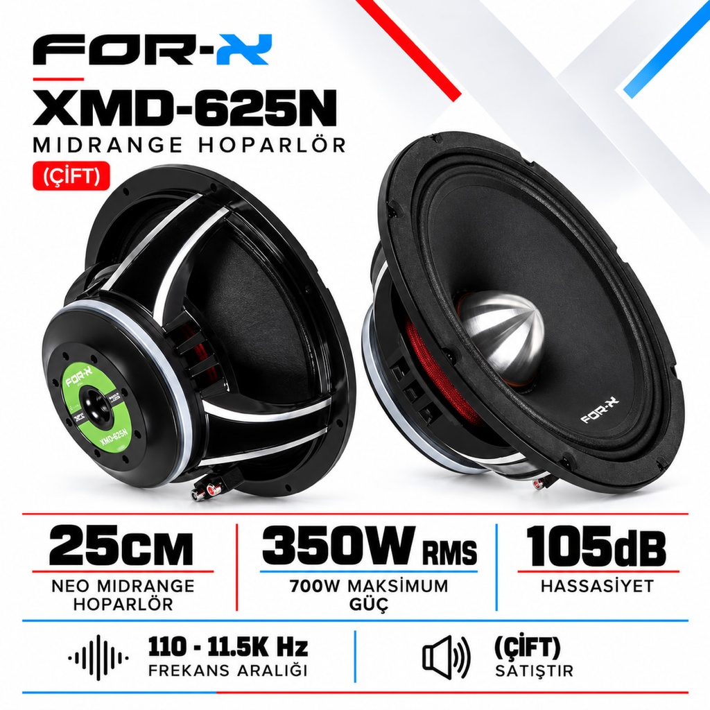 FOR-X XMD-625N Midrange Hoparlör