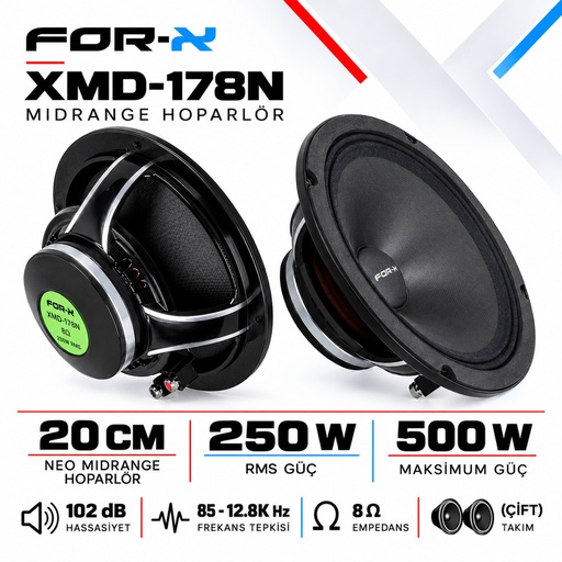 FOR-X XMD-178N Midrange Hoparlör