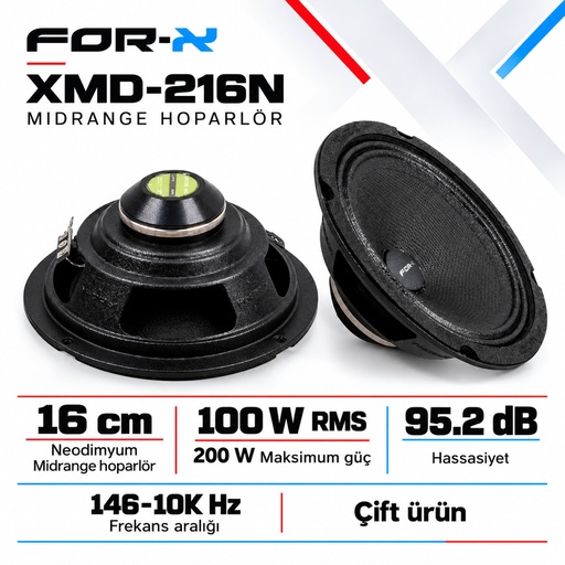FOR-X XMD-216N Midrange Hoparlör